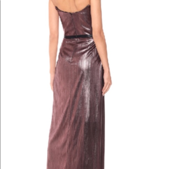 Marchesa notte metallic strapless gown - Picture 5 of 8
